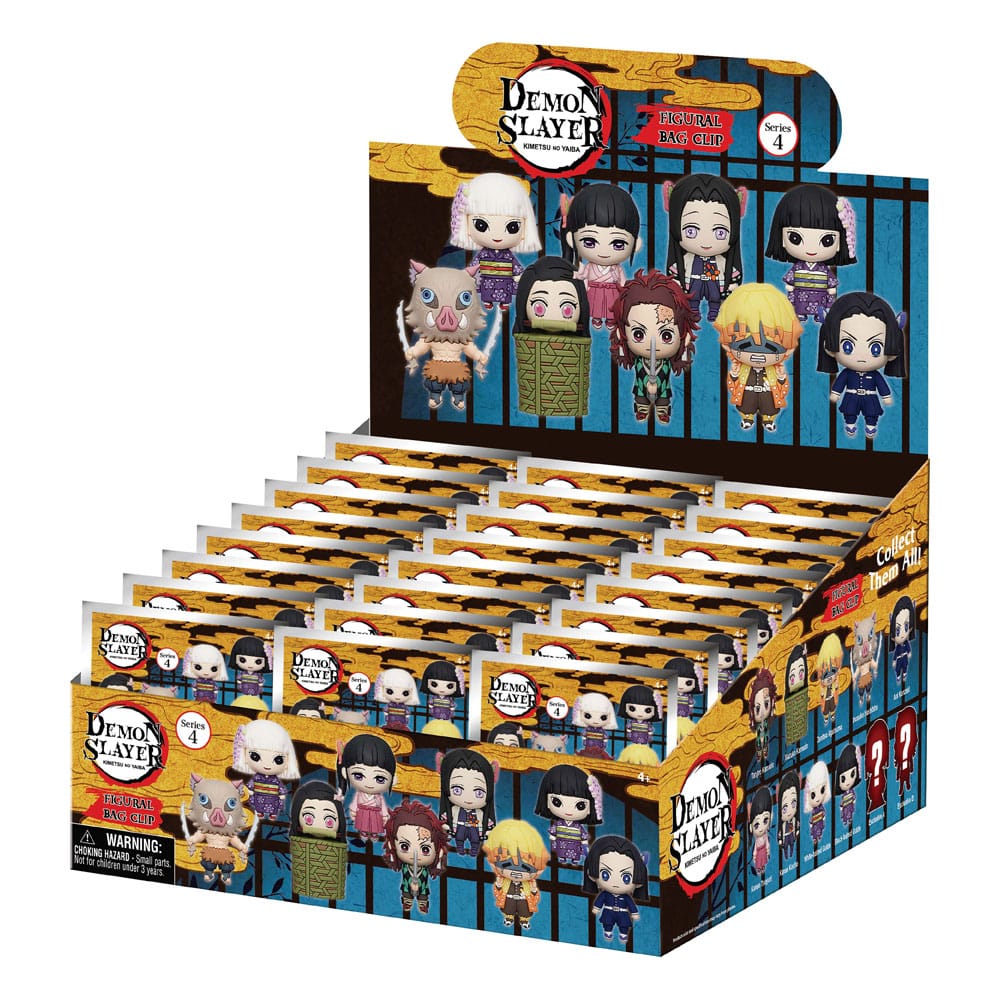 Demon Slayer: Kimetsu no Yaiba 3D PVC-Taschenanhänger Series 4 Display (24)