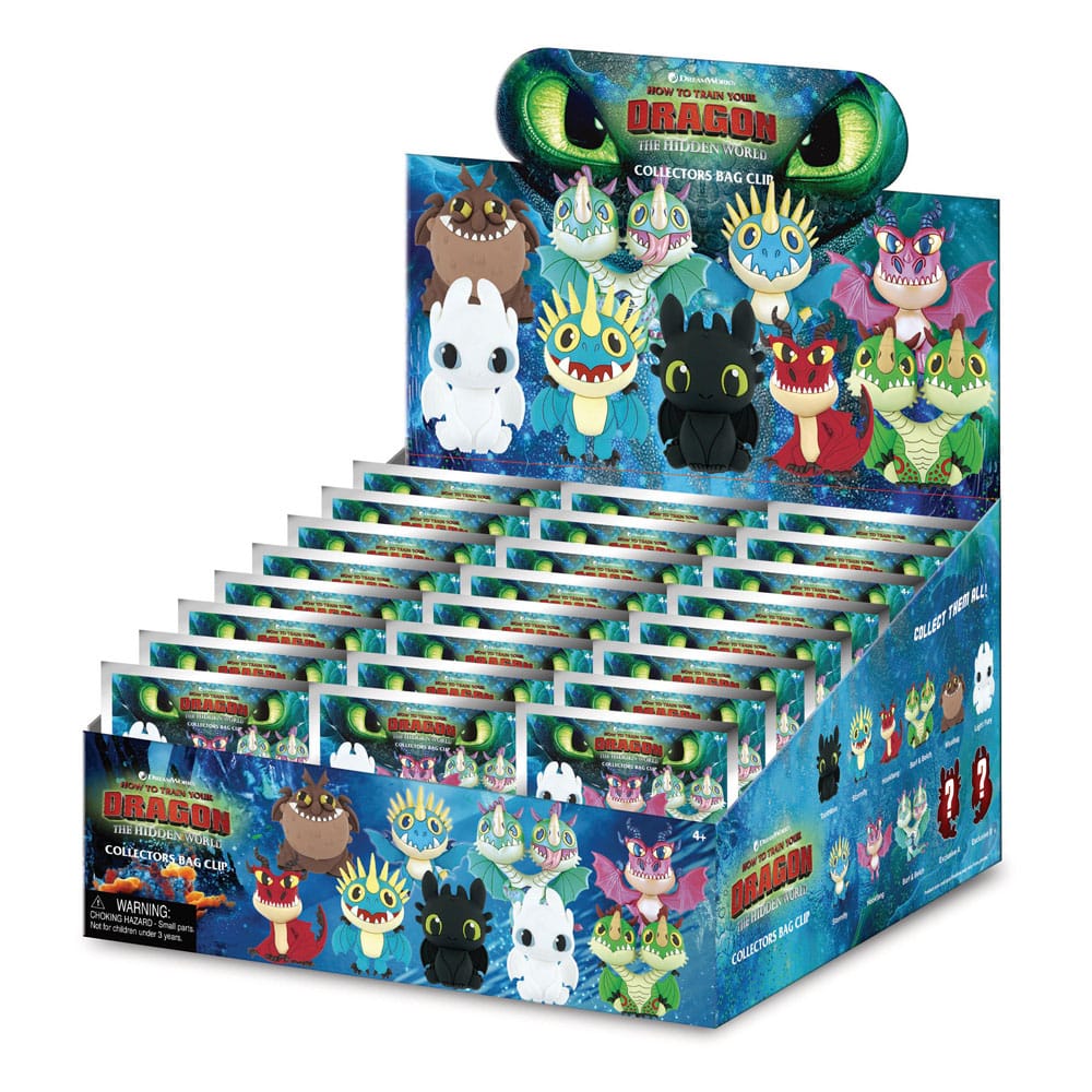 Drachenzähmen leicht gemacht 3D PVC-Taschenanhänger Series 1 Display (24)