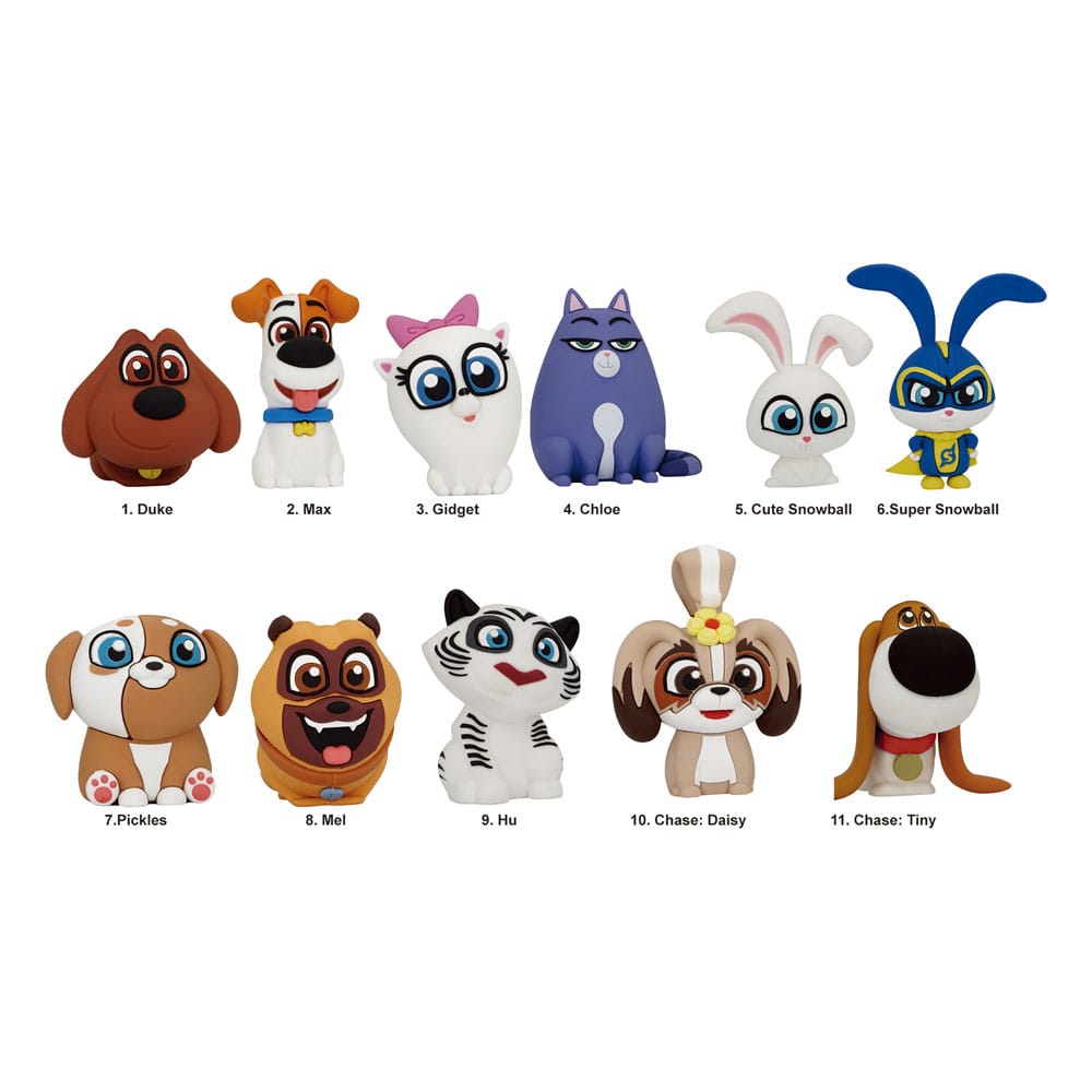 Pets 3D PVC-Taschenanhänger Series 1 Display (24)