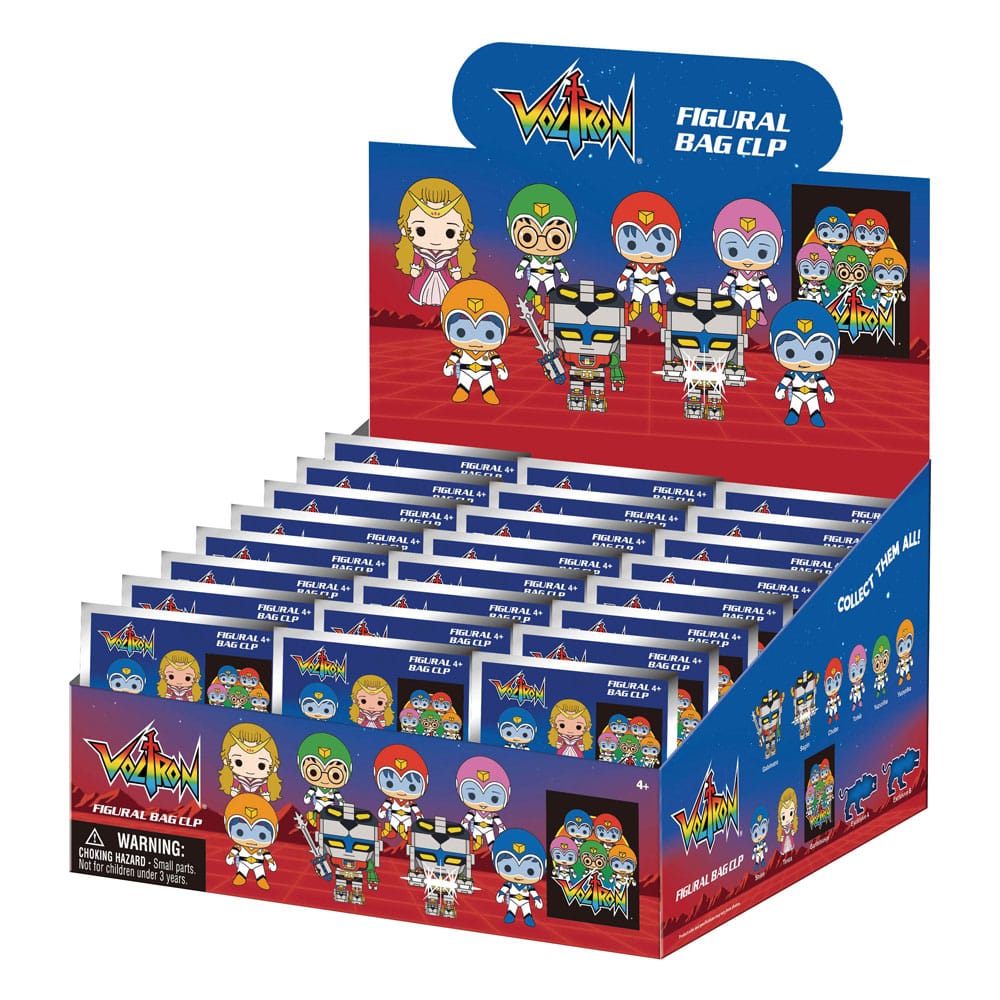 Voltron 3D PVC-Taschenanhänger 40th Anniversary Display (24)