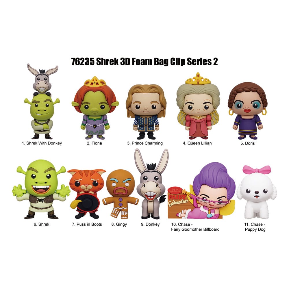 Shrek PVC-Taschenanhänger Series 2 Display (24)