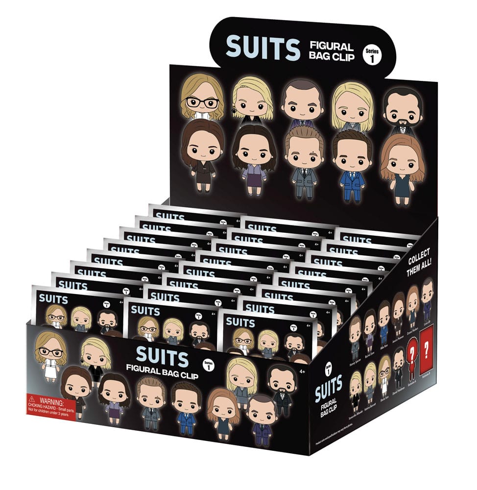 Suits 3D PVC-Taschenanhänger Series 1 Display (24)