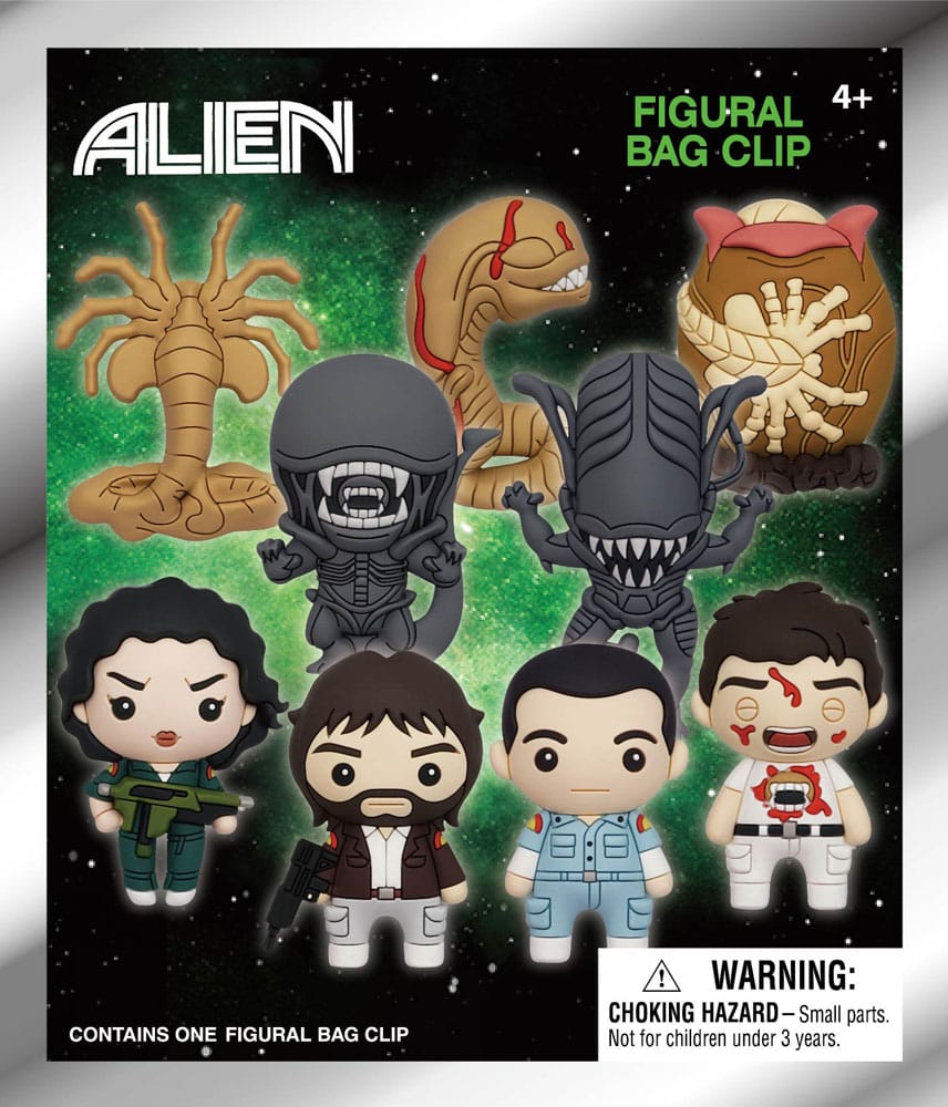Alien 3D PVC-Taschenanhänger Series 1 Display (24)