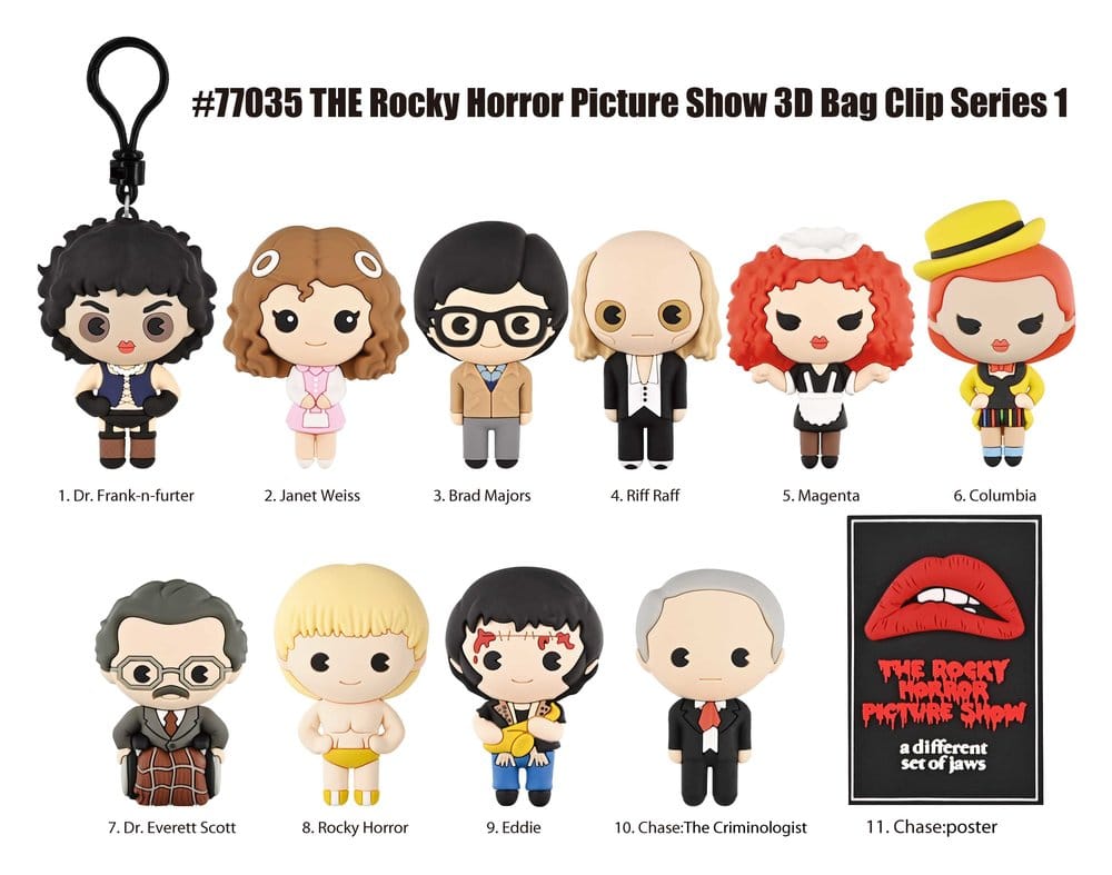 The Rocky Horror Picture Show 3D PVC-Taschenanhänger Serie 1 Blind Bag Display (24)