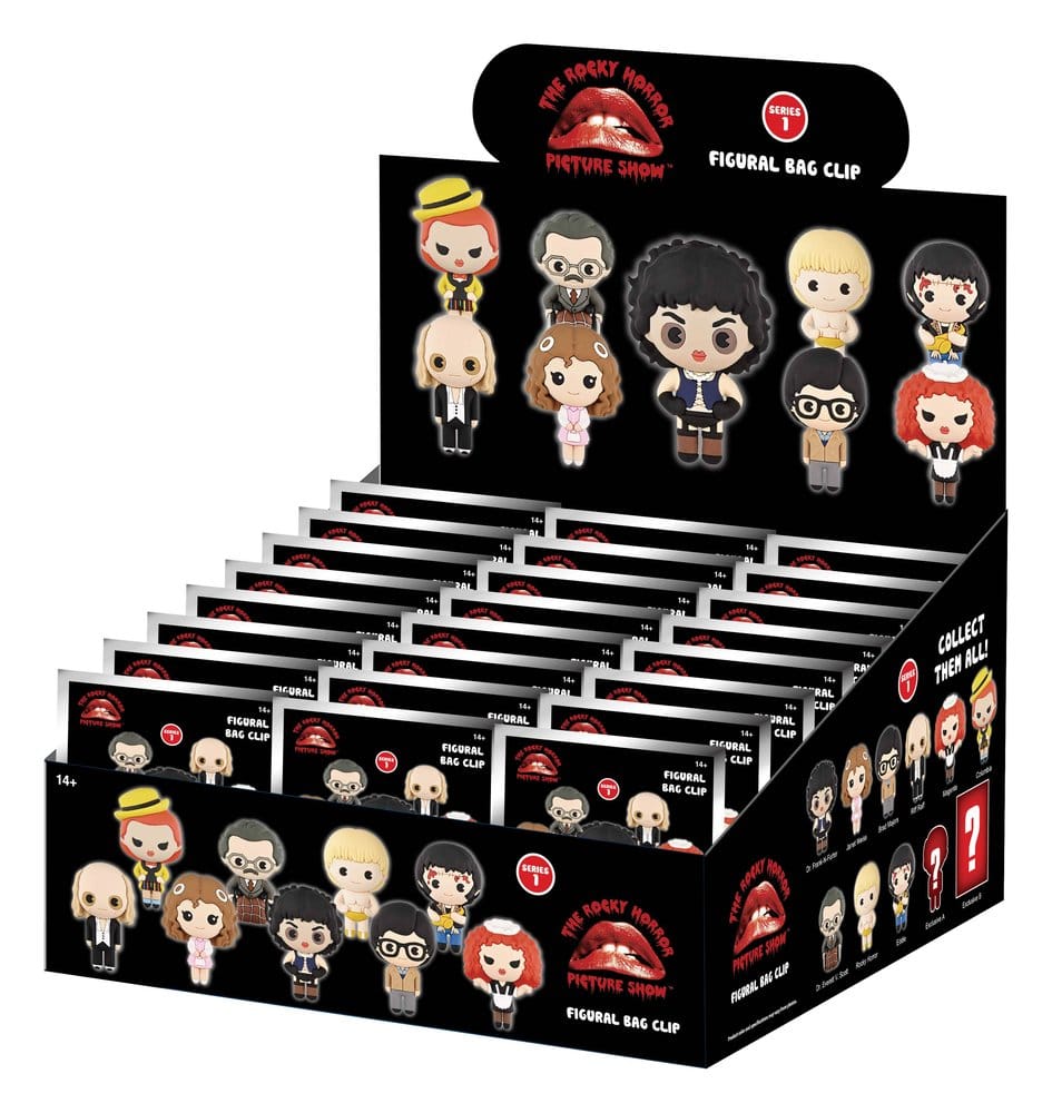 The Rocky Horror Picture Show 3D PVC-Taschenanhänger Serie 1 Blind Bag Display (24)