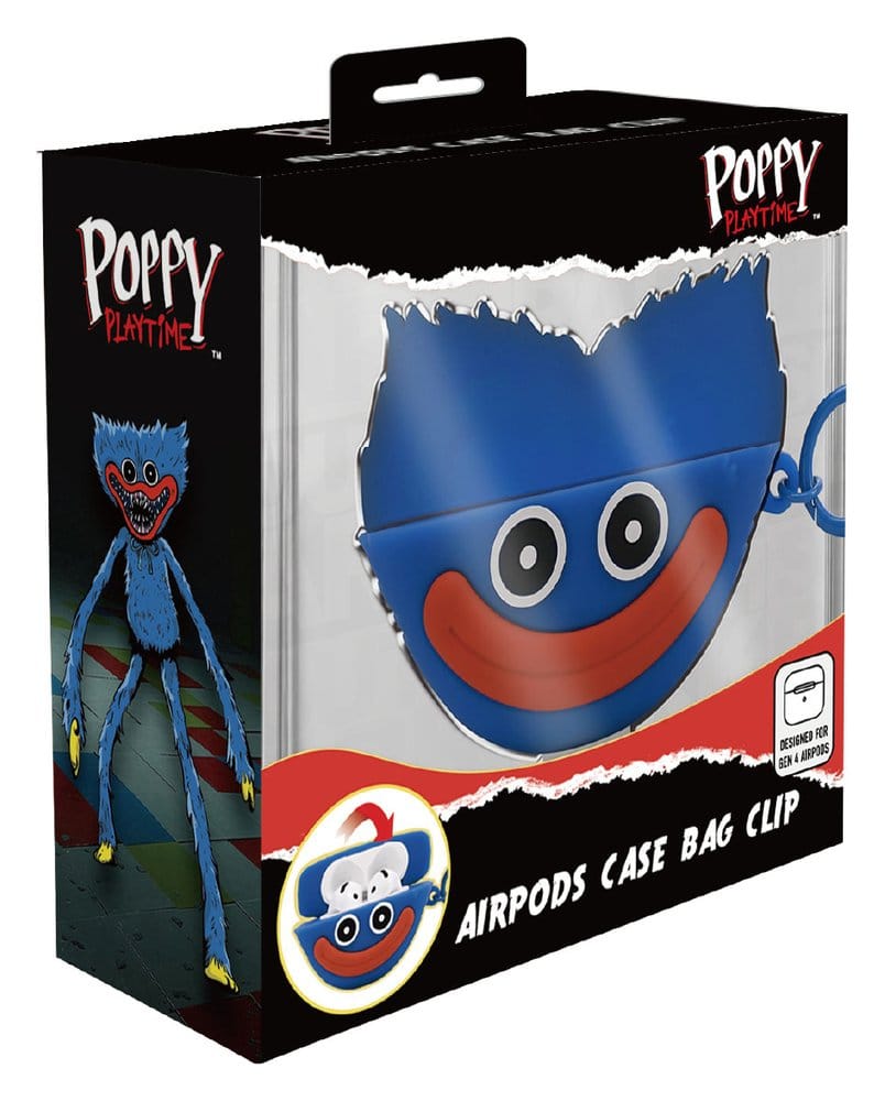 Poppy Playtime 3D Schaumstoff Airpods Hülle Taschenanhänger Huggy Display (12)