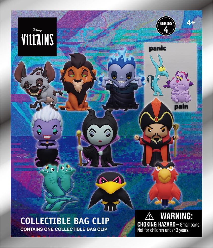 Disney 3D PVC-Taschenanhänger Villains Serie 4 Display (24)