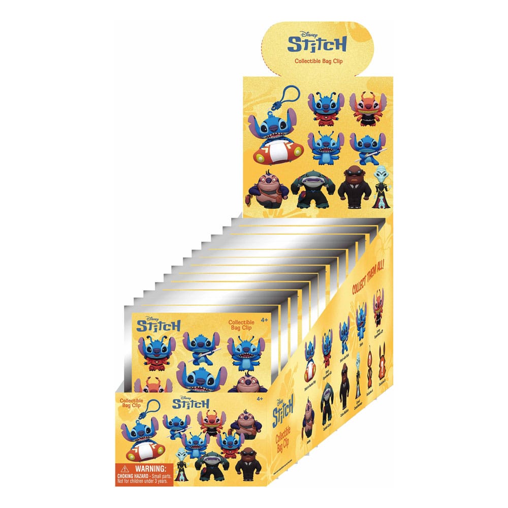 Lilo & Stitch 3D PVC-Taschenanhänger Stitch in Space Display (24)