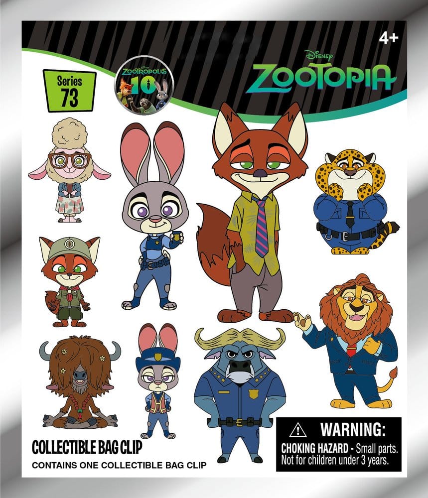 Zootopia 3D PVC-Taschenanhänger Serie 73 Display (24)