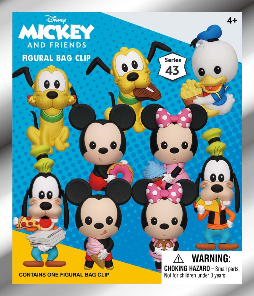 Mickey & Friends 3D PVC-Taschenanhänger Mickey & Friends with Food Series 43 Display (24)