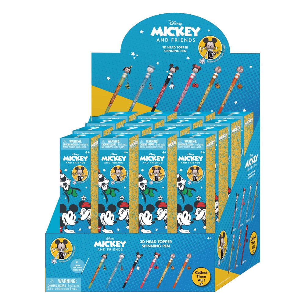 Micky and Friends Stift 3D Head Topper Spinning Pen