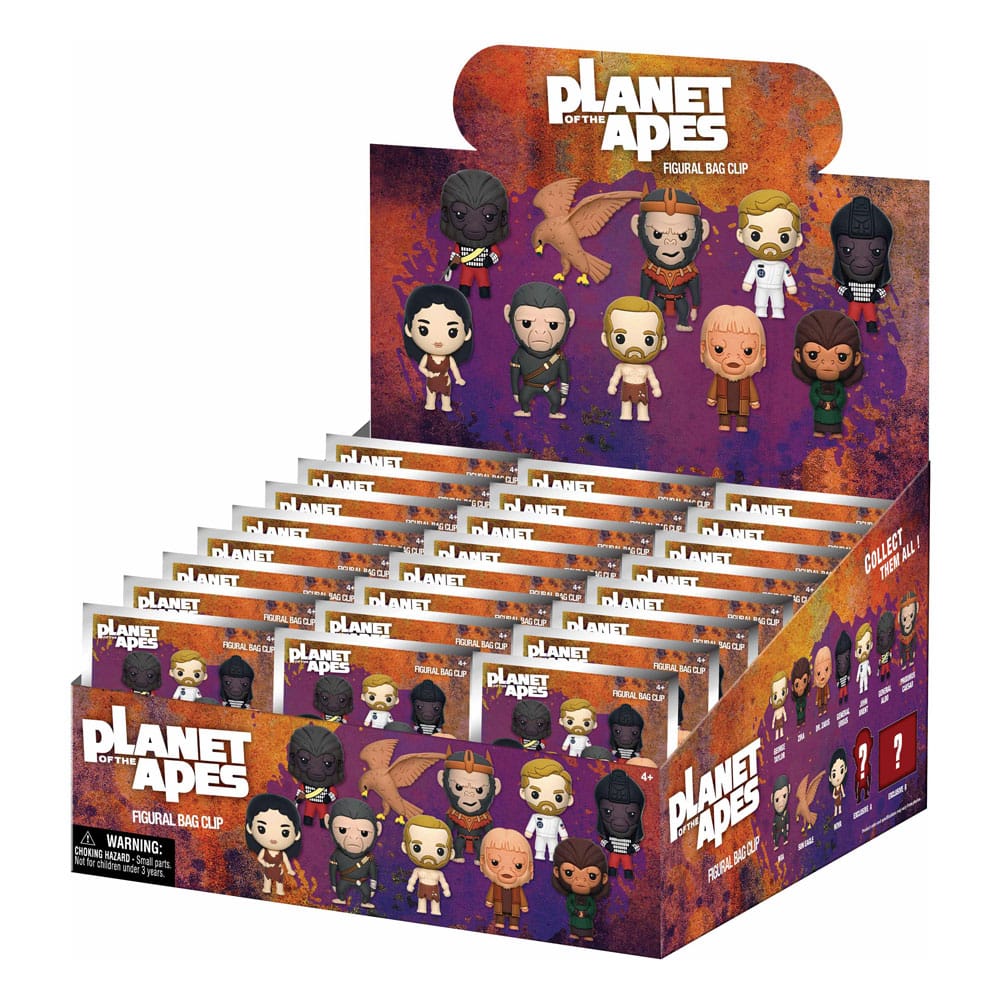 Planet der Affen 3D PVC-Taschenanhänger Serie 1 Display (24)