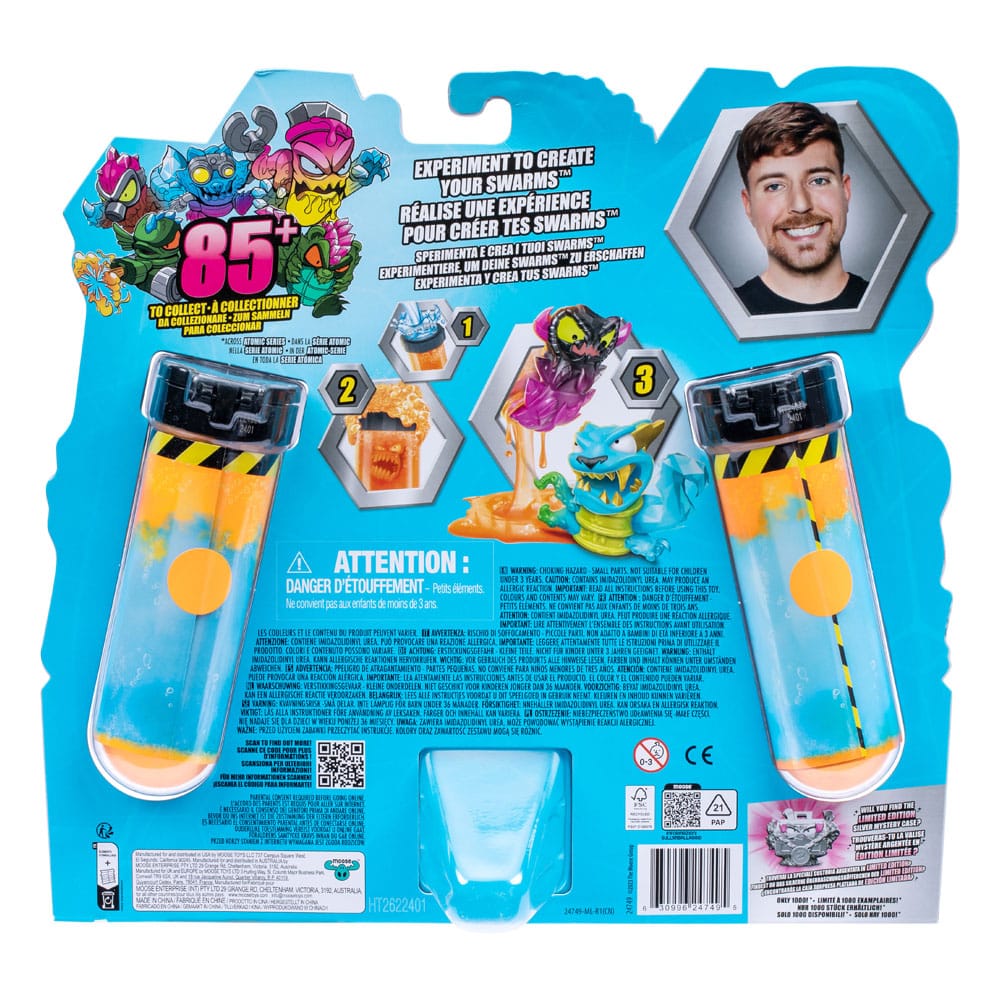 Mr. Beast Lab Swarms Minifiguren 12er-Pack Mega Lab 1 3 cm Sortiment (4)