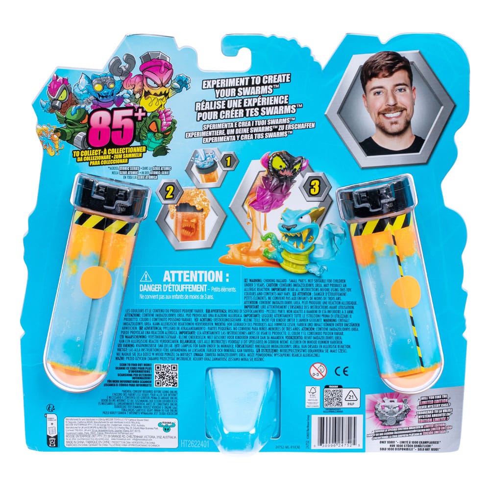 Mr. Beast Lab Swarms Minifiguren 12er-Pack Mega Lab 4 3 cm Sortiment (4)