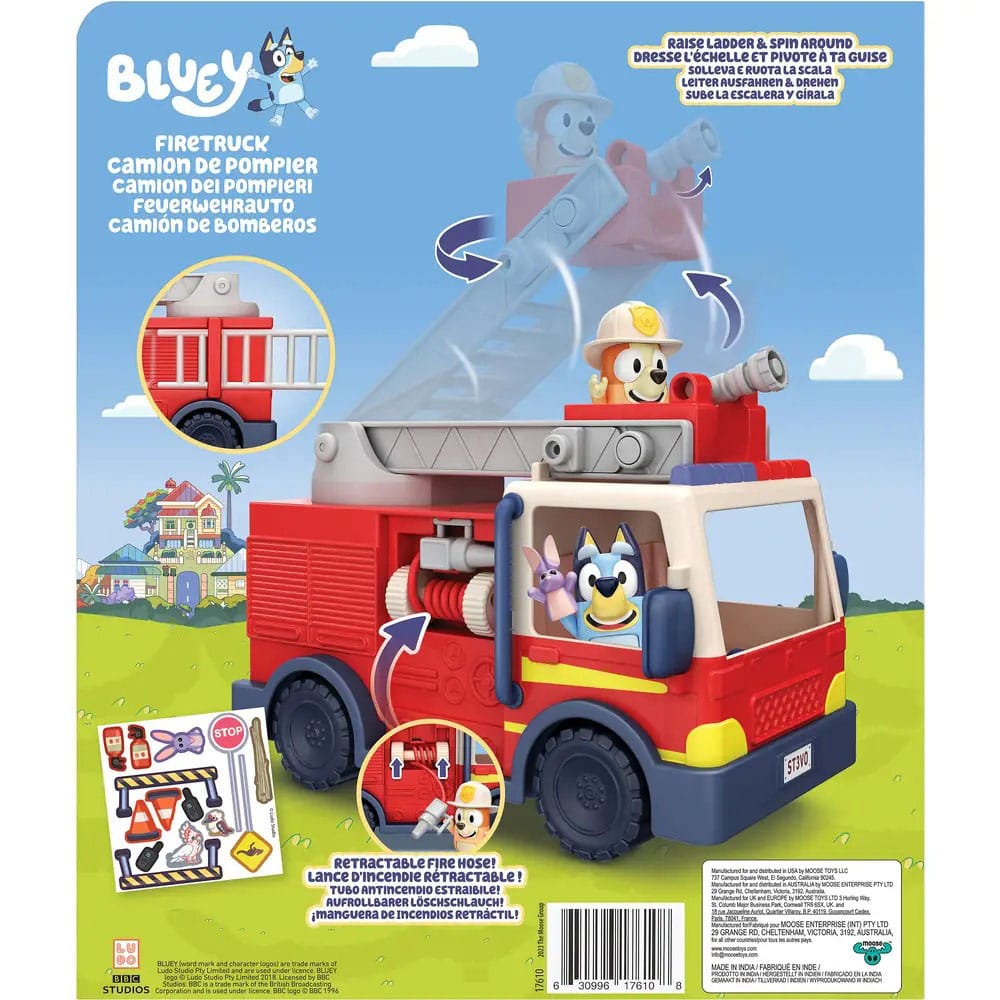 Bluey Minifiguren Spielset Bluey Feuerwehrwagen