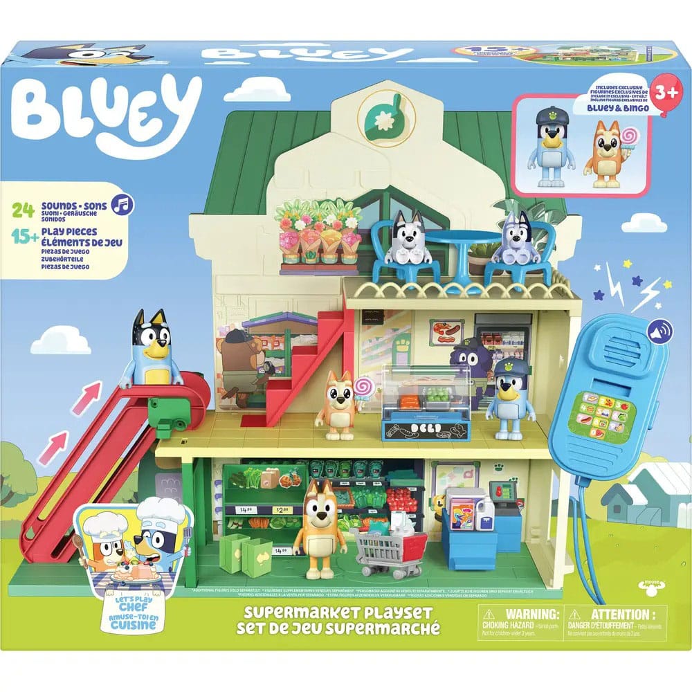 Bluey Minifiguren Spielset Bluey Let's Play Chef Supermarkt