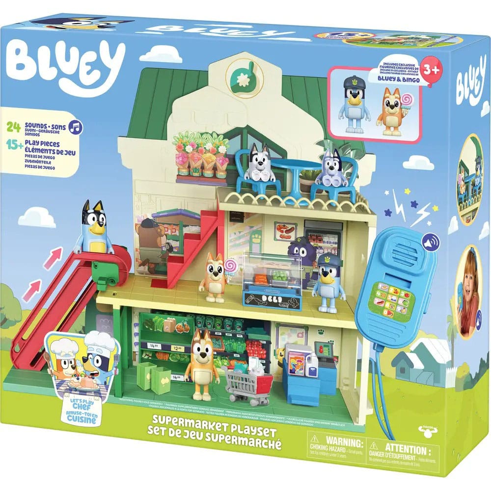 Bluey Minifiguren Spielset Bluey Let's Play Chef Supermarkt