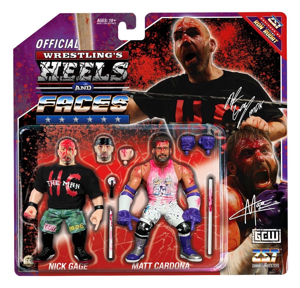 Zombie Sailor's Toys Actionfiguren 2er-Pack Nick Gage vs. Matt Cardona 11 cm