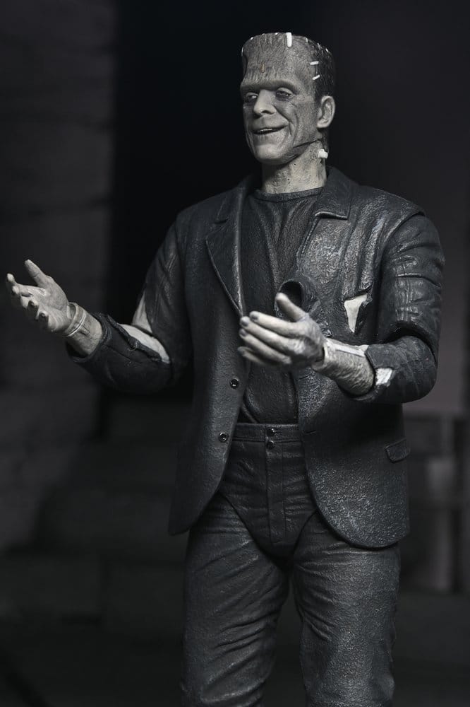 Universal Monsters Actionfiguren 2er-Pack Frankensteins Braut 90th Anniversary The Monster & His Mate (B&W) 18 cm
