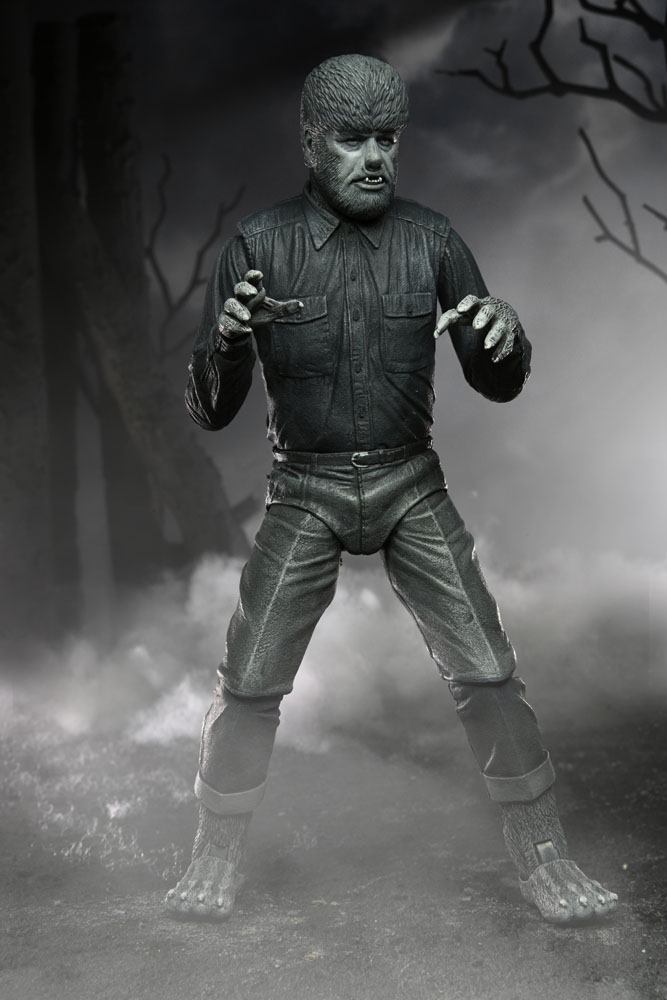 Universal Monsters Actionfigur Ultimate The Wolf Man (Black & White) 18 cm