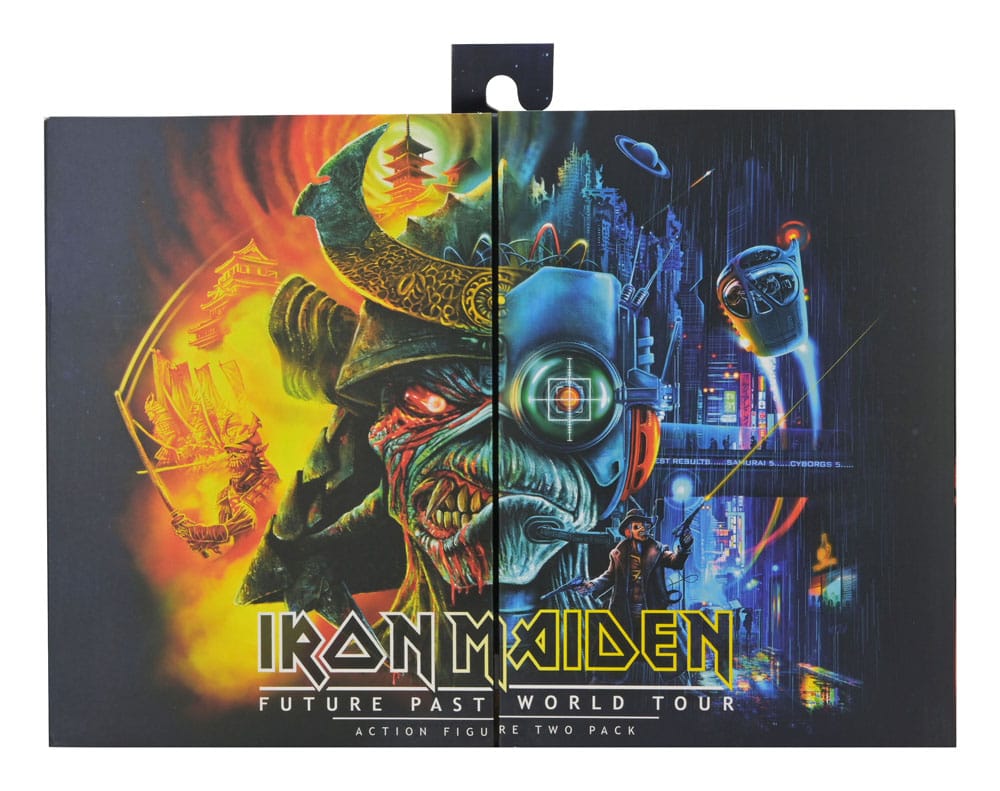 Iron Maiden Future Past World Tour Ultimate Actionfiguren 2er-Pack Senjutsu Eddie and Somewhere in Time Eddie 18 cm