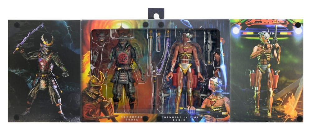 Iron Maiden Future Past World Tour Ultimate Actionfiguren 2er-Pack Senjutsu Eddie and Somewhere in Time Eddie 18 cm