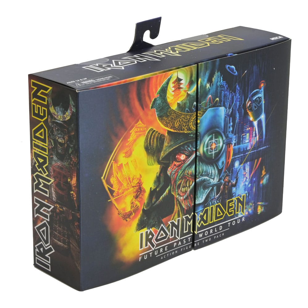 Iron Maiden Future Past World Tour Ultimate Actionfiguren 2er-Pack Senjutsu Eddie and Somewhere in Time Eddie 18 cm