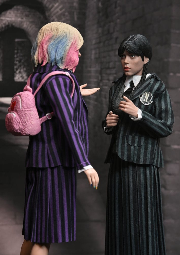 Wednesday Actionfiguren 2er Pack Wednesday Addams (Nevermore Uniform) and Enid 20 cm