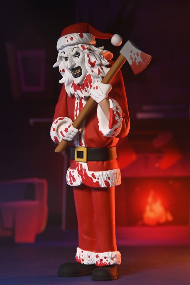 Terrifier 3 Toony Terrors Actionfigur Santa Suit Art the Clown (Bloody Version) 15 cm