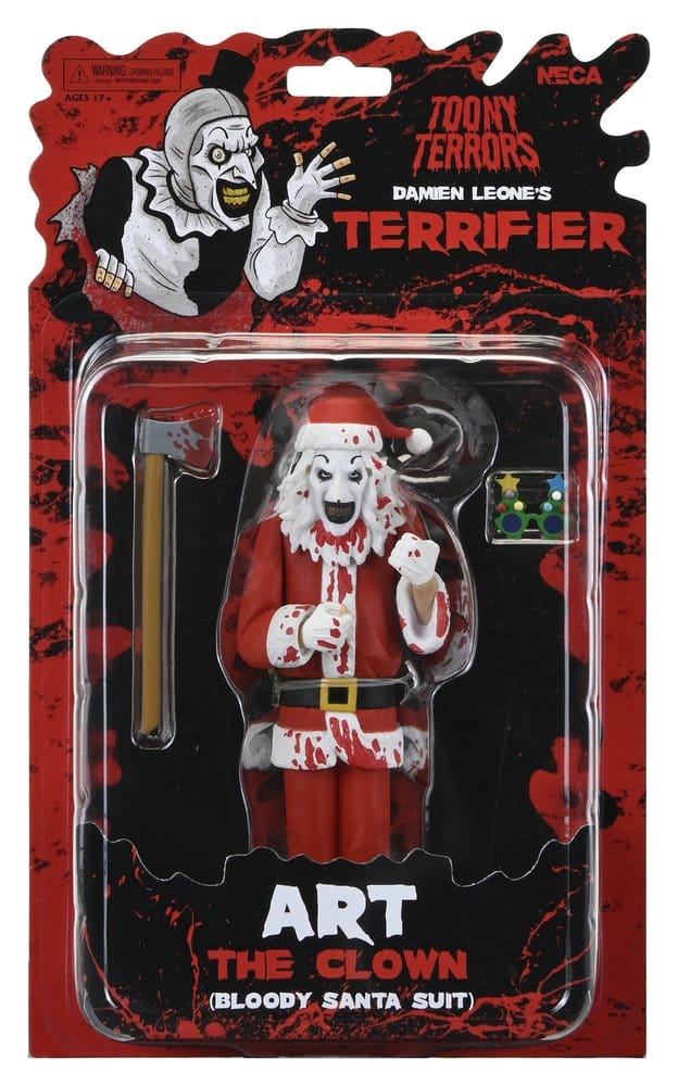 Terrifier 3 Toony Terrors Actionfigur Santa Suit Art the Clown (Bloody Version) 15 cm