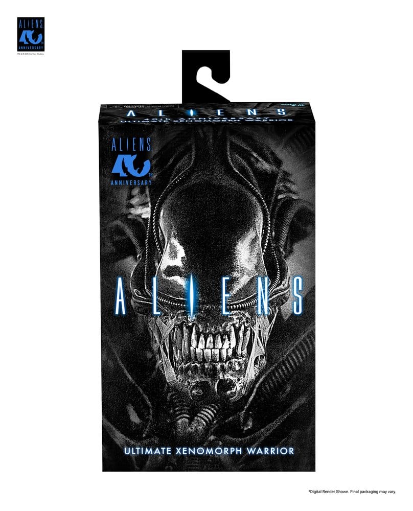 Aliens Ultimate Actionfigur Warrior (1986) Xenomorph Black (40th Anniversary) 23 cm