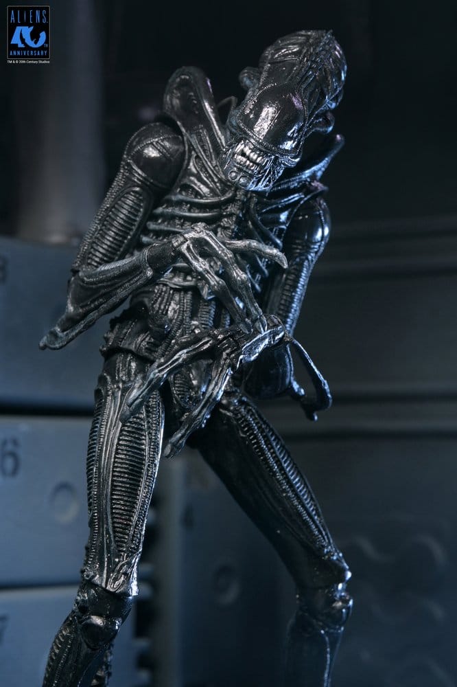 Aliens Ultimate Actionfigur Warrior (1986) Xenomorph Black (40th Anniversary) 23 cm