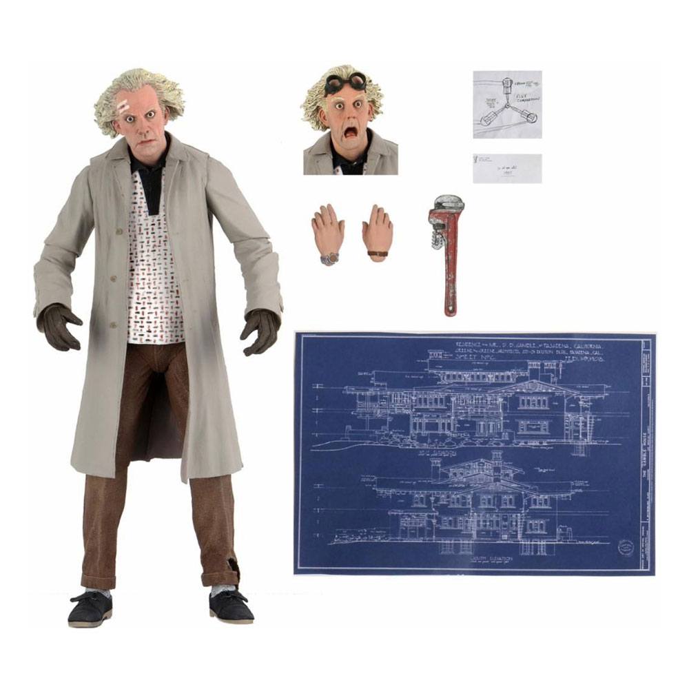 Zurück in die Zukunft Actionfigur Ultimate Doc Brown 18 cm