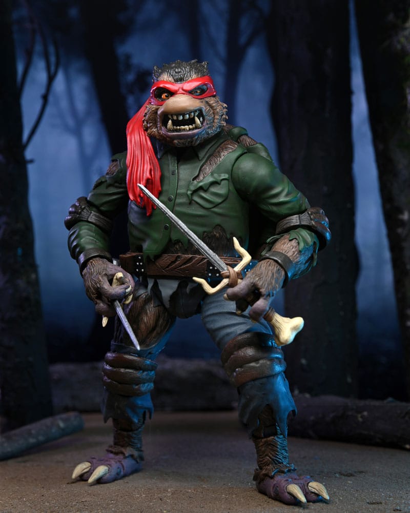 Universal Monsters/Teenage Mutant Ninja Turtles Actionfigur Raphael as the Wolfman 18 cm