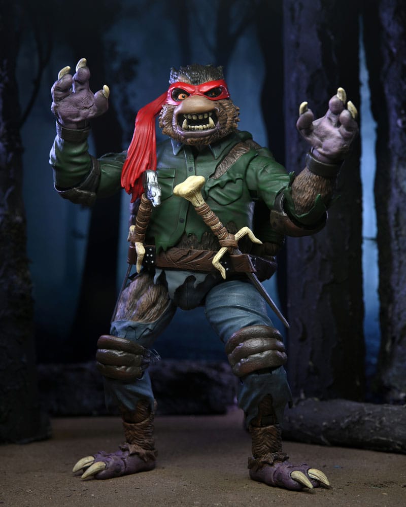 Universal Monsters x Teenage Mutant Ninja Turtles Actionfigur Ultimate Raphael as The Wolfman 18 cm