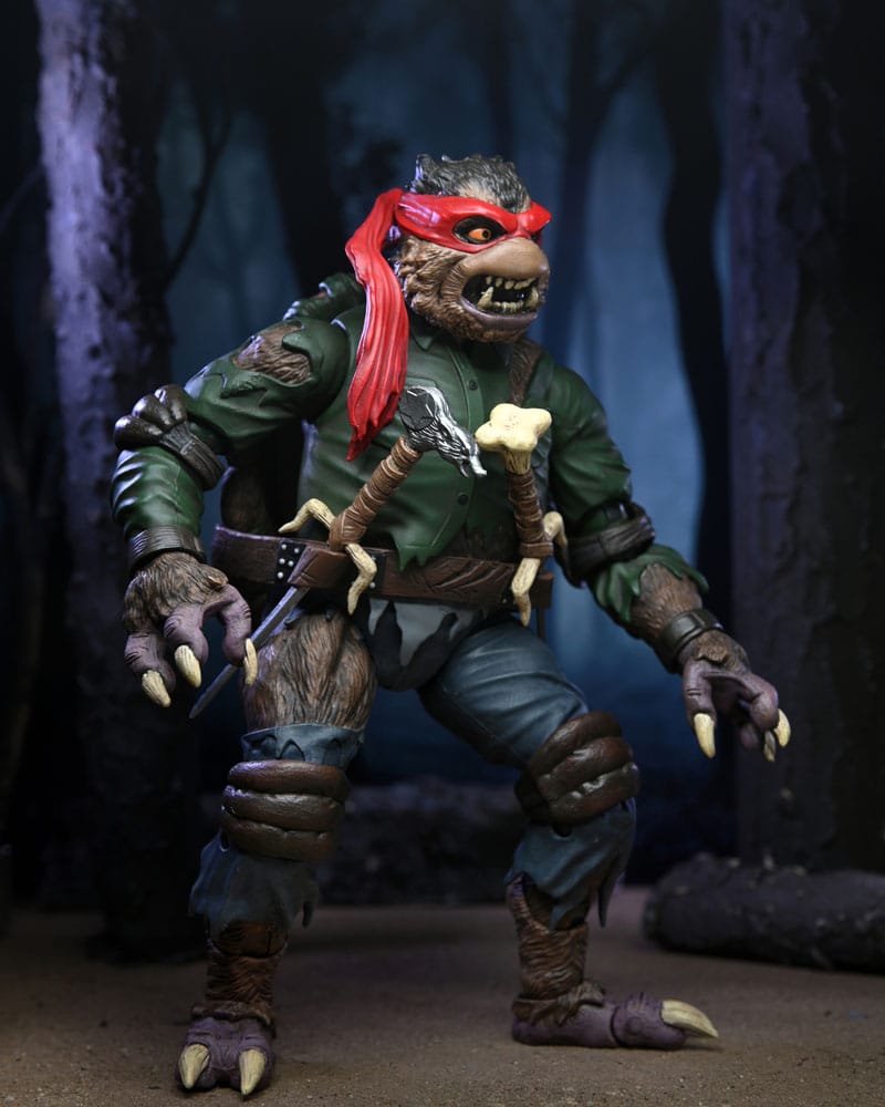 Universal Monsters x Teenage Mutant Ninja Turtles Actionfigur Ultimate Raphael as The Wolfman 18 cm