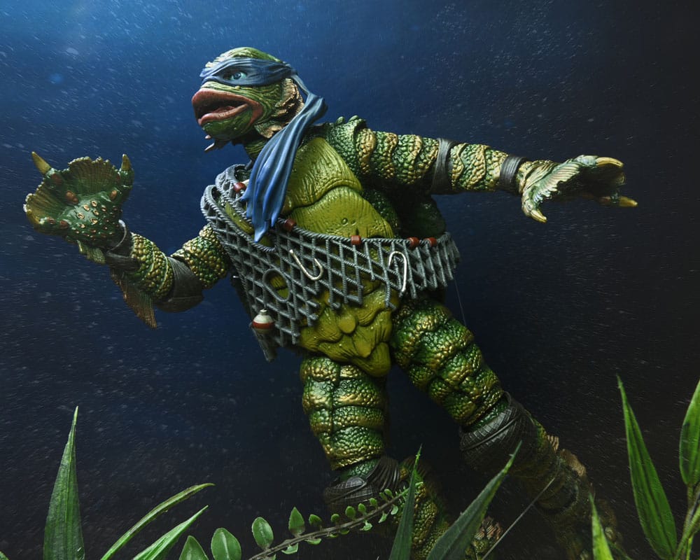 Universal Monsters/Teenage Mutant Ninja Turtles Actionfigur Leonardo as the Creature 18 cm