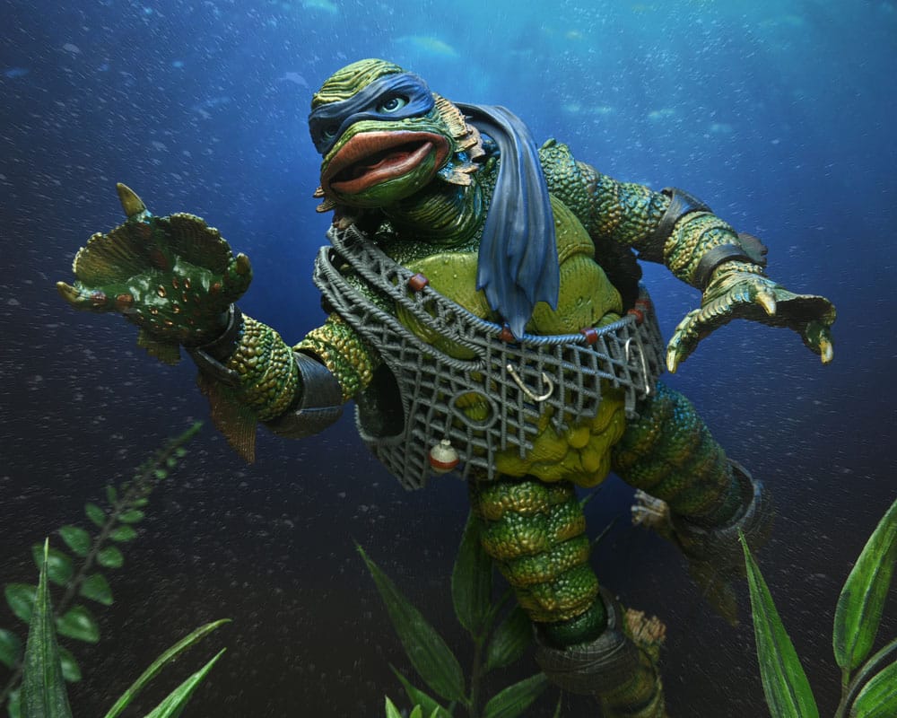 Universal Monsters/Teenage Mutant Ninja Turtles Actionfigur Leonardo as the Creature 18 cm