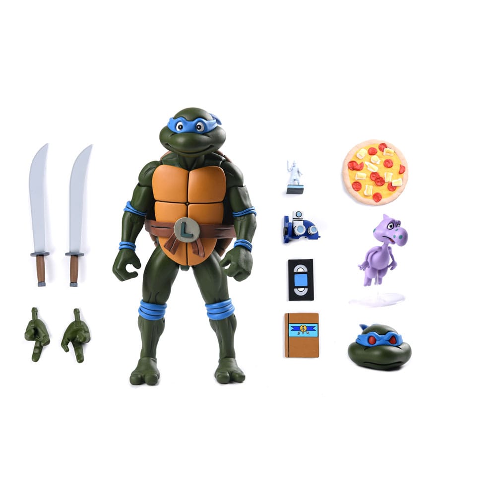 Teenage Mutant Ninja Turtles (1987 Cartoon) Actionfigur Ultimate Leonardo (VHS) 18 cm