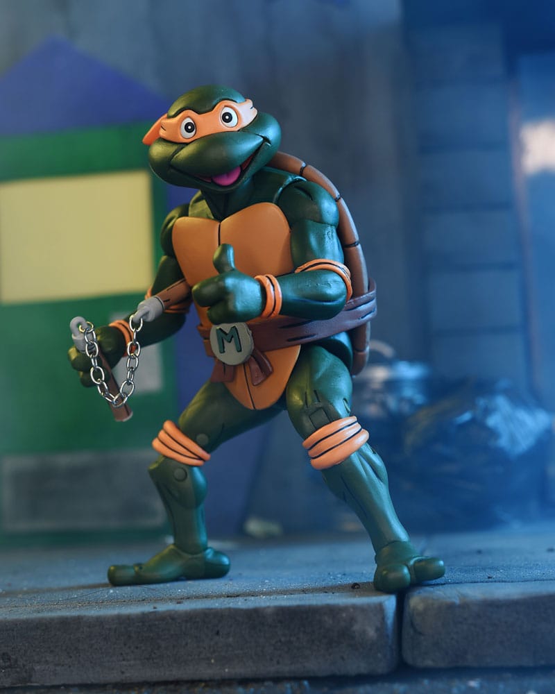 Teenage Mutant Ninja Turtles (1987 Cartoon) Actionfigur Ultimate Michelangelo (VHS) 18 cm