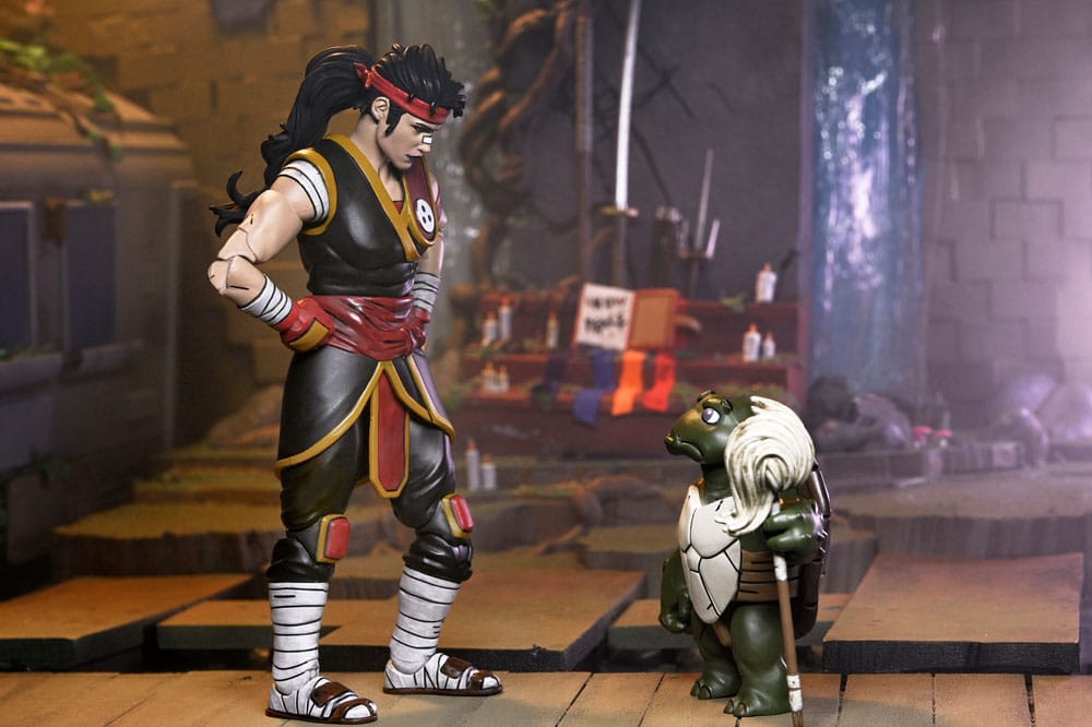 Teenage Mutant Ninja Turtles: The Last Ronin Actionfigur Ultimate Casey Marie with Baby Odyn & Uno 17 cm