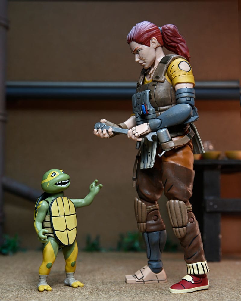 Teenage Mutant Ninja Turtles (The Last Ronin The Lost Years) Actionfigur Grammy April with Baby Yi & Moja 18 cm