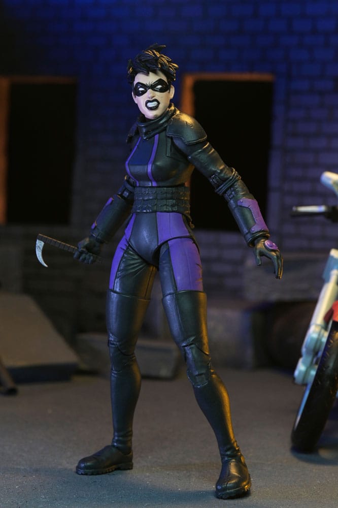 Teenage Mutant Ninja Turtles (The Last Ronin The Lost Years) Actionfigur Casey Marie with Last Ronin Motorcycle 18 cm