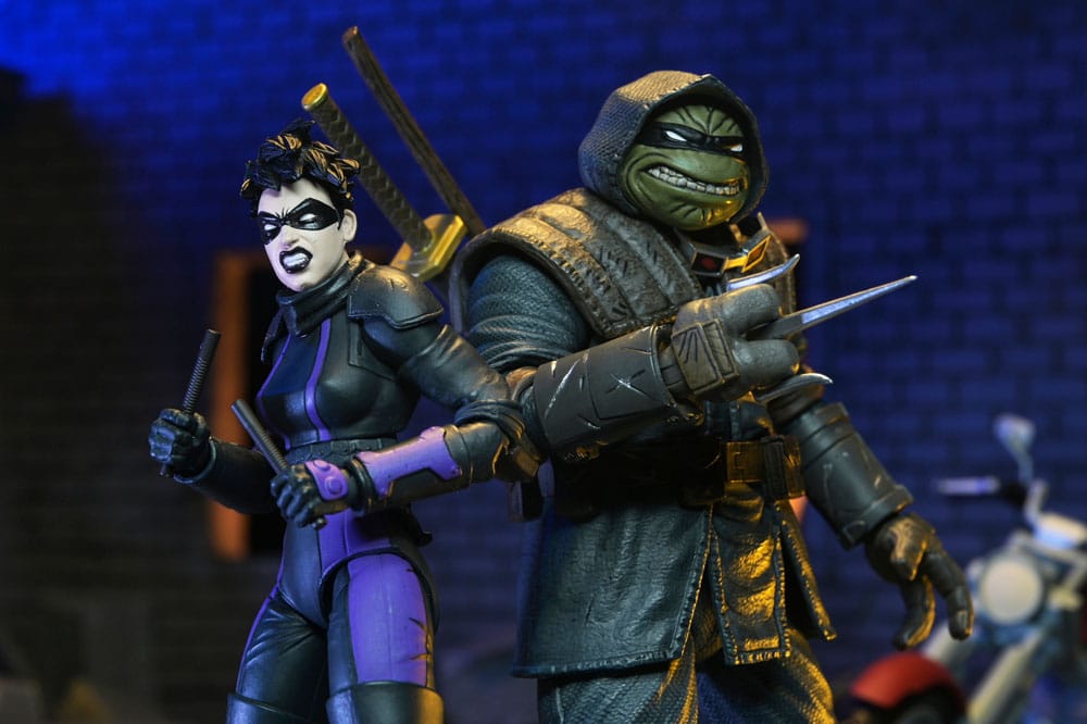 Teenage Mutant Ninja Turtles (The Last Ronin The Lost Years) Actionfigur Casey Marie with Last Ronin Motorcycle 18 cm