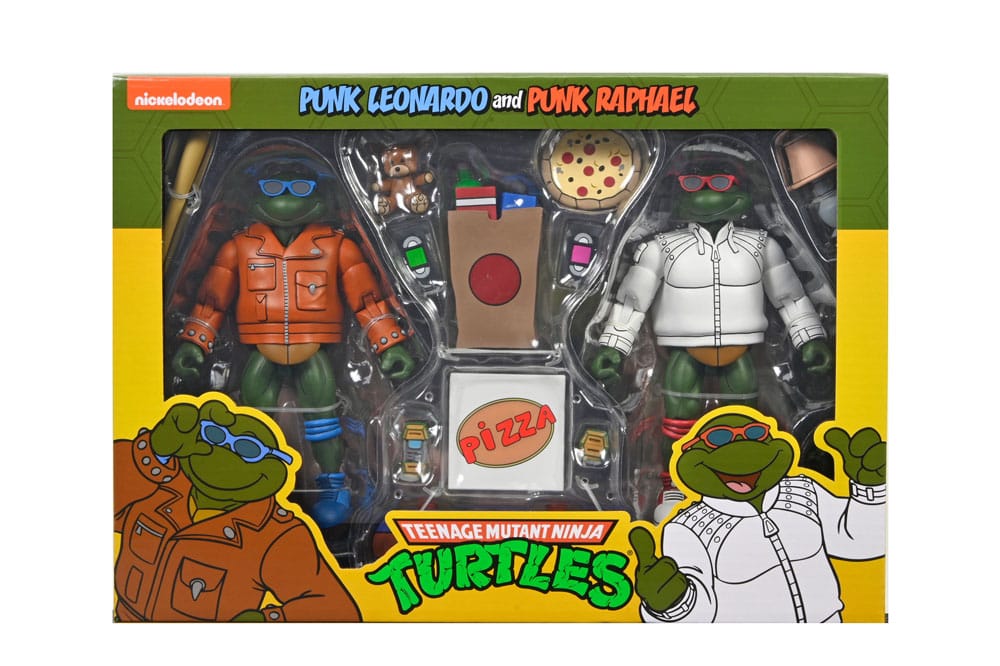 Teenage Mutant Ninja Turtles (Cartoon) Actionfigur Punk Leo and Punk Raph 2 Pack 18 cm