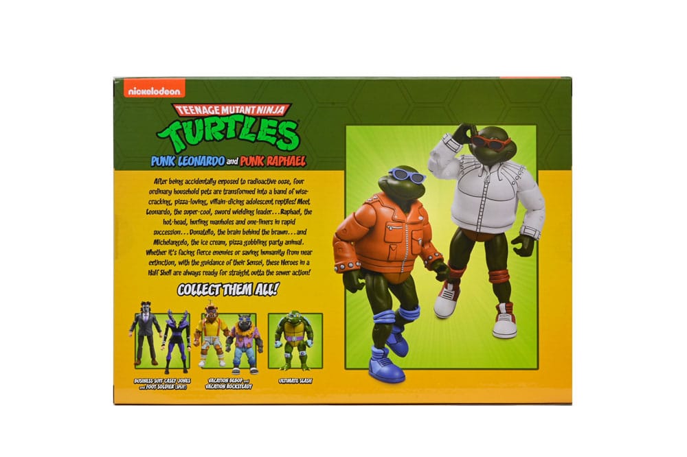 Teenage Mutant Ninja Turtles (Cartoon) Actionfigur Punk Leo and Punk Raph 2 Pack 18 cm