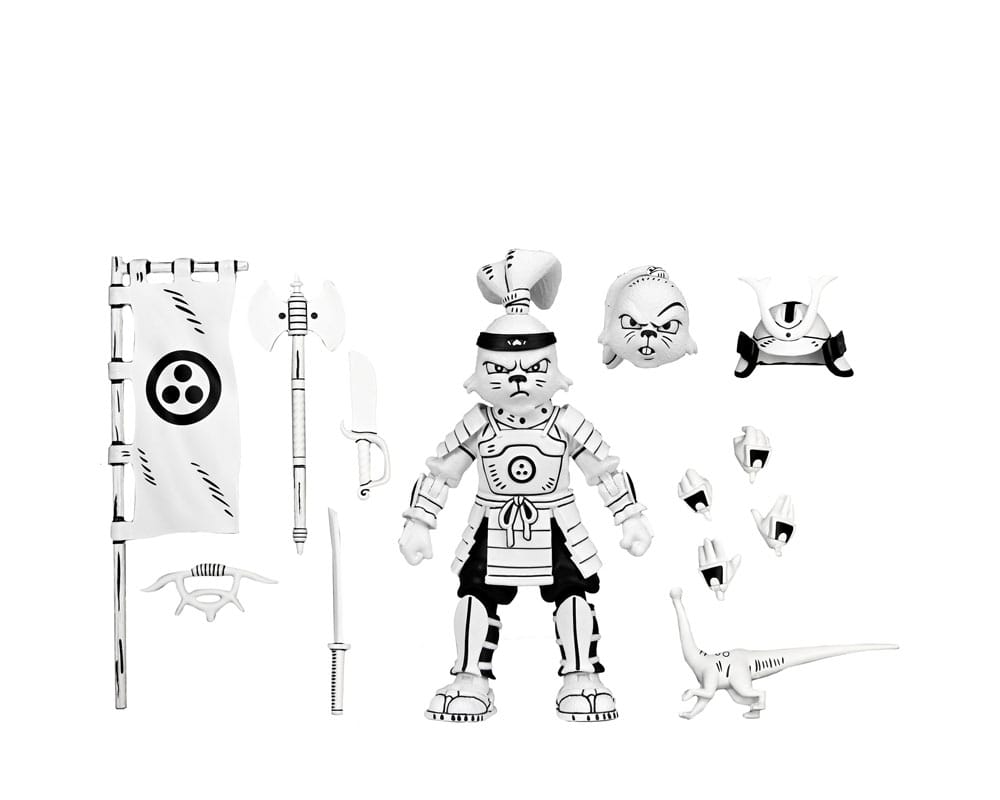 Usagi Yojimbo Actionfigur Samurai Usagi Yojimbo (Black & White) 18 cm