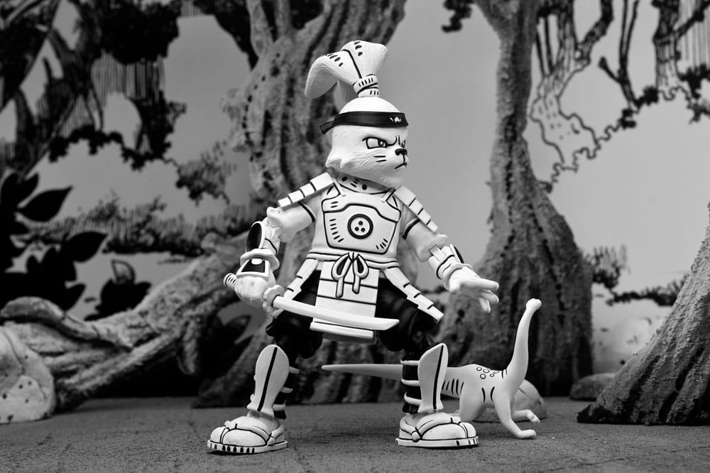 Usagi Yojimbo Actionfigur Samurai Usagi Yojimbo (Black & White) 18 cm