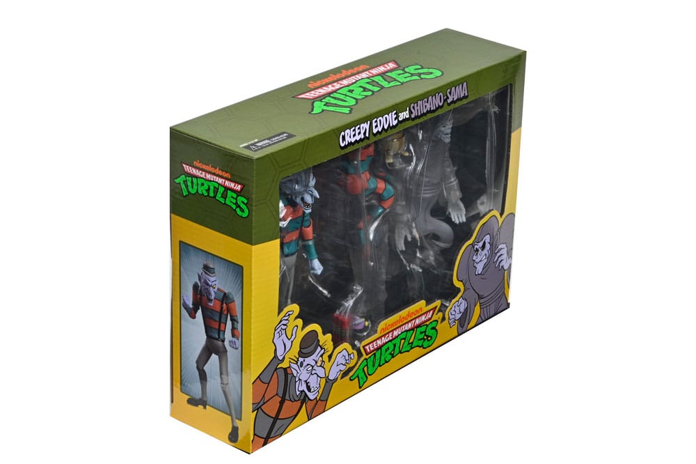 Teenage Mutant Ninja Turtles: Saturday Morning Adventures Actionfiguren 2-Pack Creepy Eddie & Shibano-Sama 17 cm