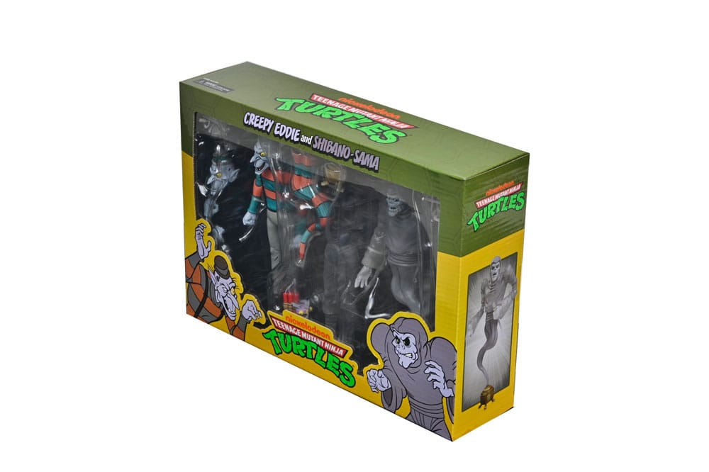 Teenage Mutant Ninja Turtles: Saturday Morning Adventures Actionfiguren 2-Pack Creepy Eddie & Shibano-Sama 17 cm